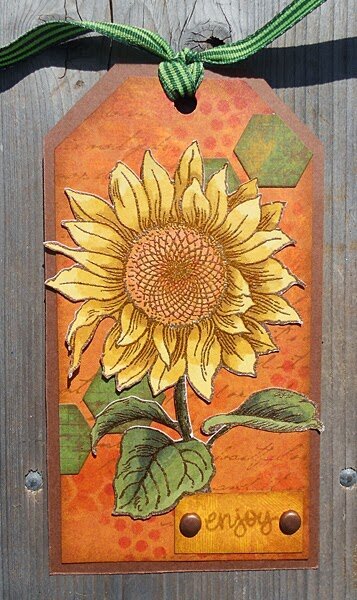 Sunflower Tag