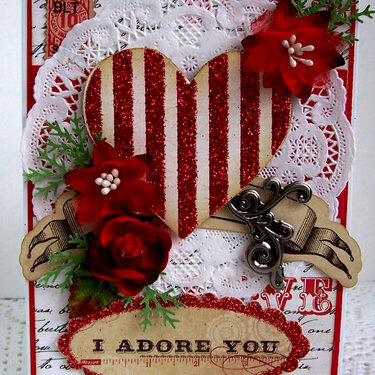 I Adore You Valentine Card