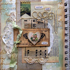 United and True Art Journal Page