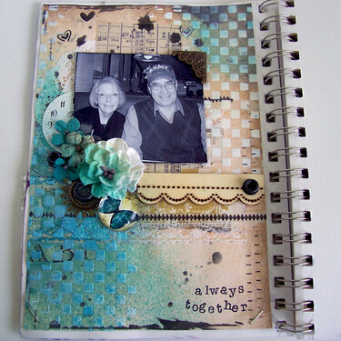 Always Together Art Journal Page