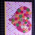 Valentines Day Button Heart