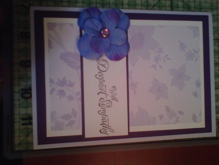 Purple Sympathy Card