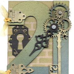 21st Birthday Card with Gears