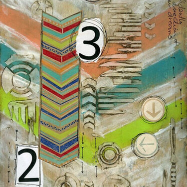 Chevron Art Journal