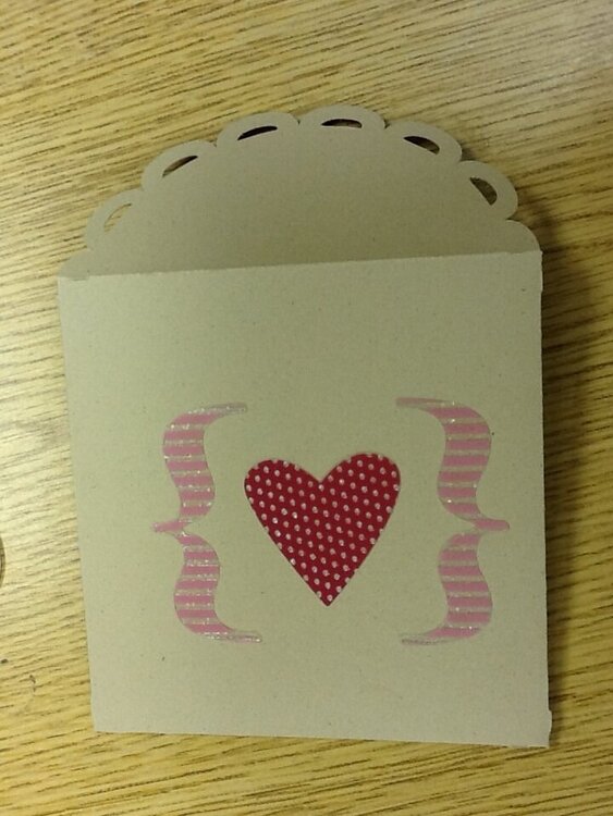 Valentine card envelope