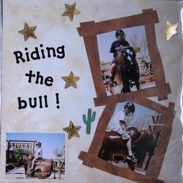 Riding the bull!
