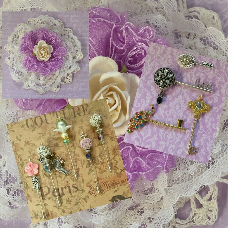 Flower, Altered Keys and Stick Pins