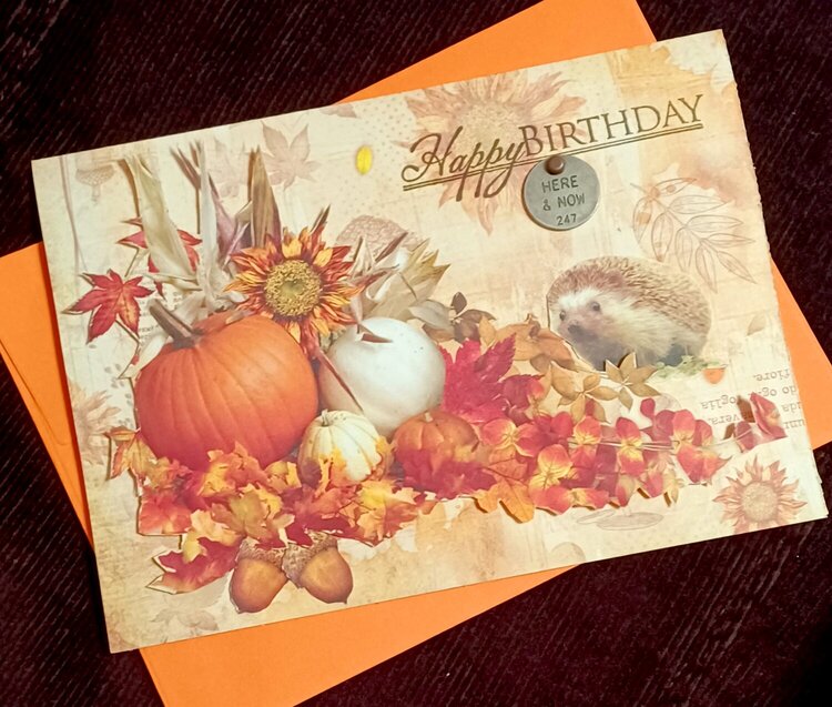 Autumn Birthday Card
