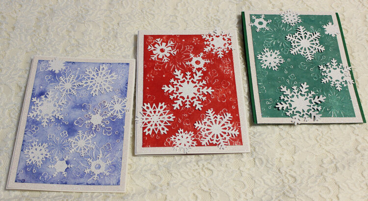Snowflakes Christmas Cards