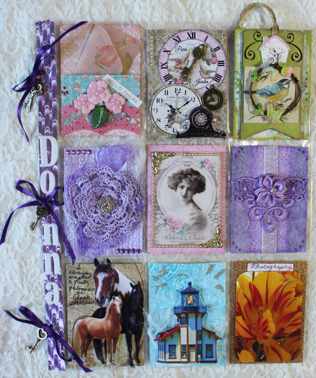 All About Me - A Few of My Favorite Things Pocket Letter for Donna
