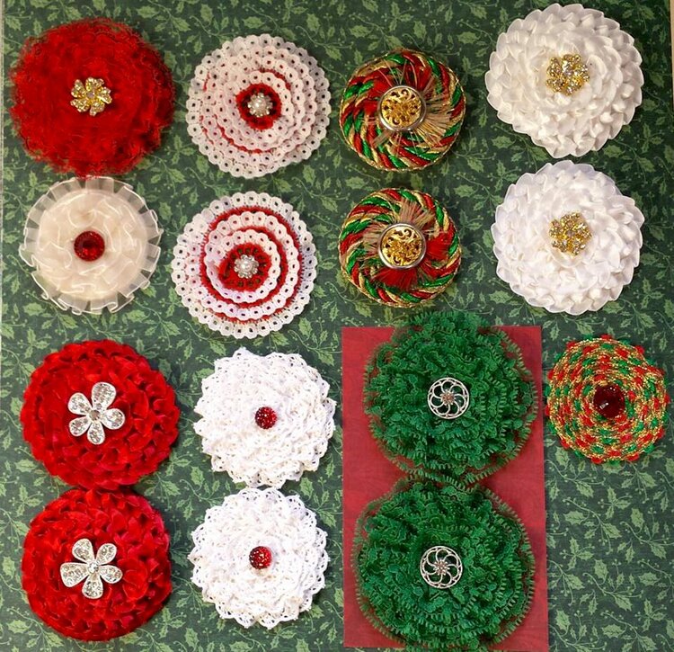 Handmade Christmas Flowers!