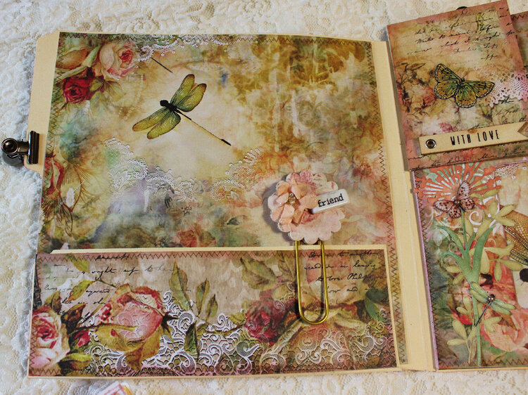 BFS Bird Waltz Altered Ephemera File Folder