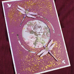 Purple Elegance Birthday Card