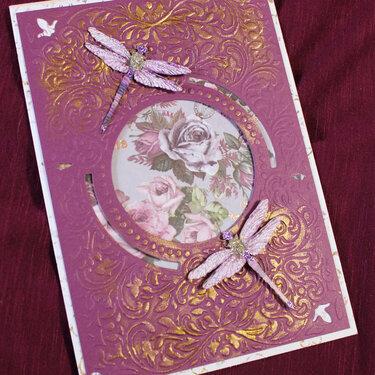 Purple Elegance Birthday Card