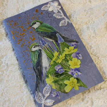 Beautiful Birds on a Sack Card