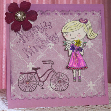 Little Girl Card