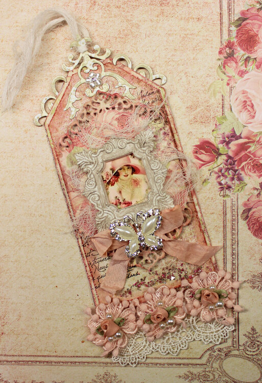 Vintage/Shabby Chic Tag for June Swap