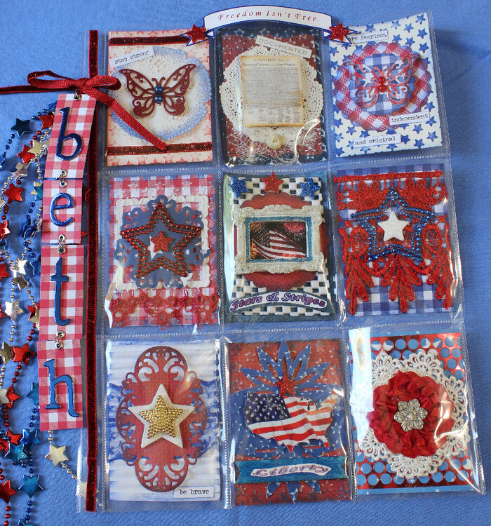 Red, White and Blue Pocket Letter for Beth