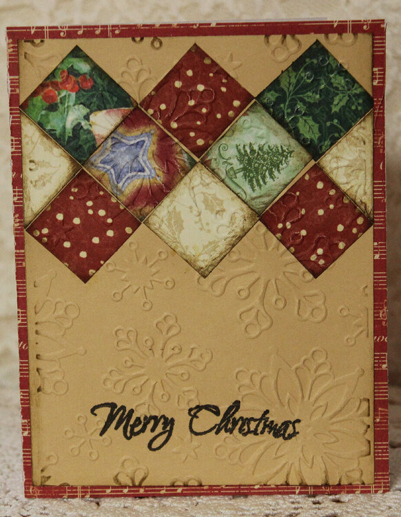 Quilt Blocks Christmas Card