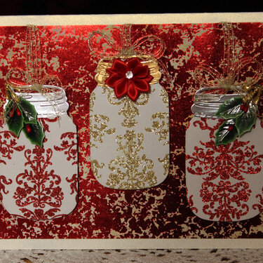 Elegant Mason Jars Christmas Card