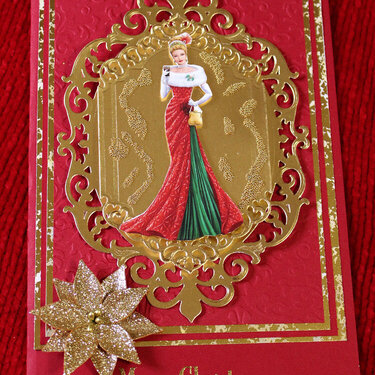 Elegant Lady Christmas Card