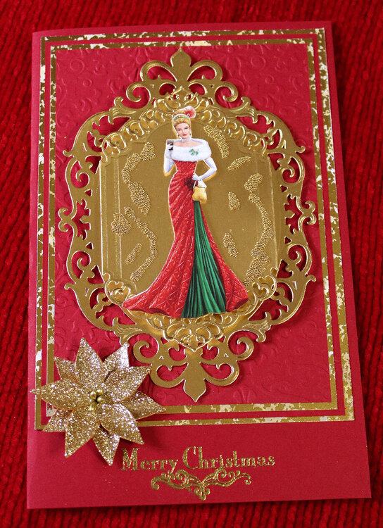 Elegant Lady Christmas Card