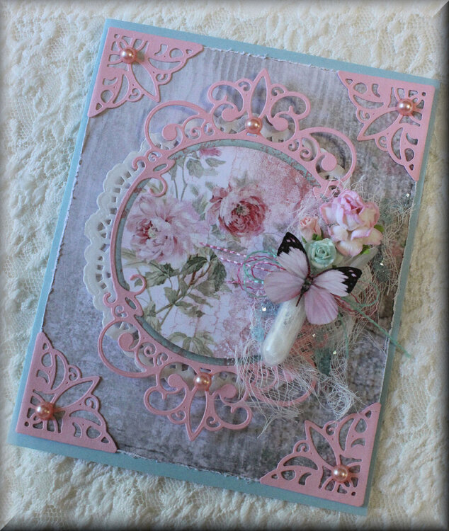 Pink Elegance Birthday Card
