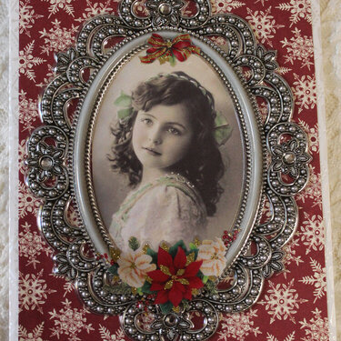 Vintage Beauty Christmas Card