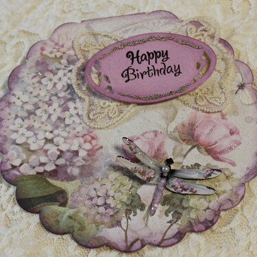 Lilac Flowers Birthday Card