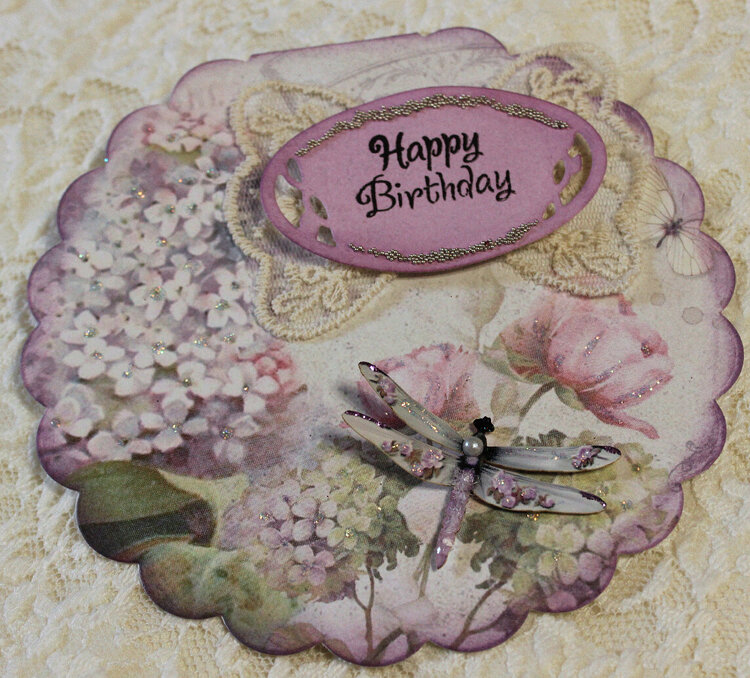 Lilac Flowers Birthday Card