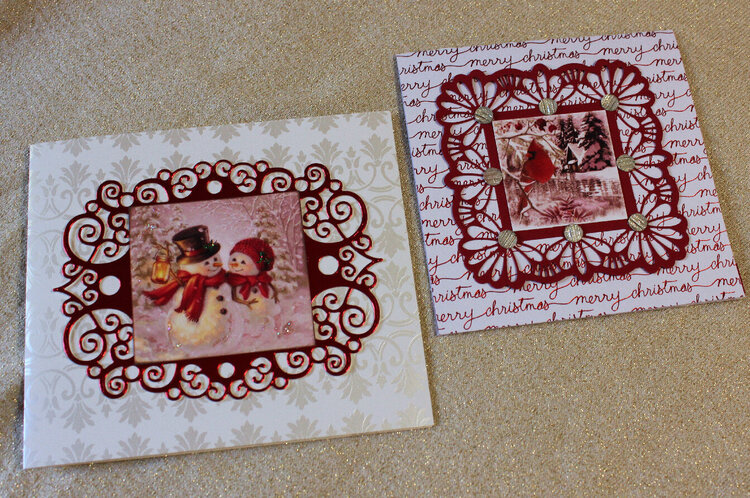 Red and White Christmas Cards