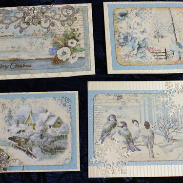 Stamperia Blue Land Christmas Cards
