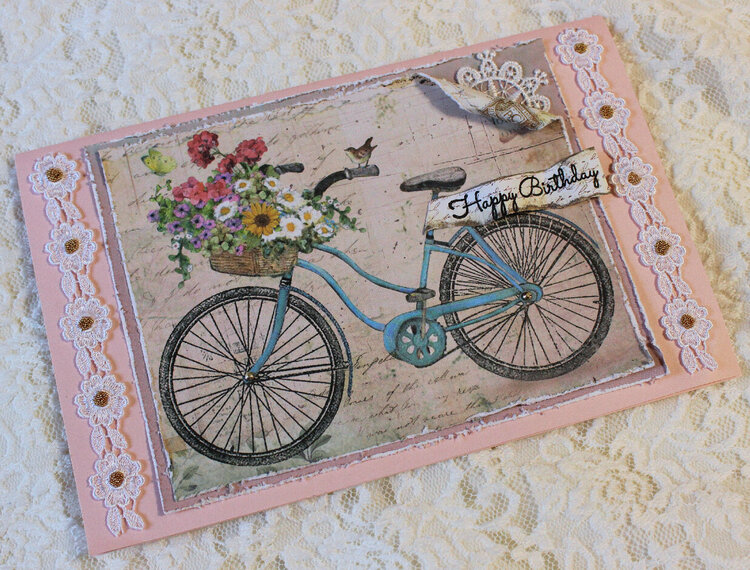 Bicycle Birthday Card for Lisa