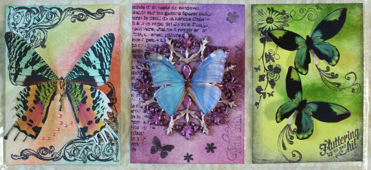 Butterflies in Flight - June Pocket Letter Swap