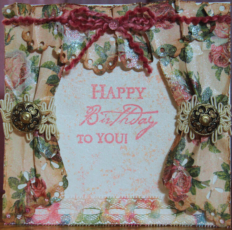 &quot;Curtain Call&quot; Birthday card