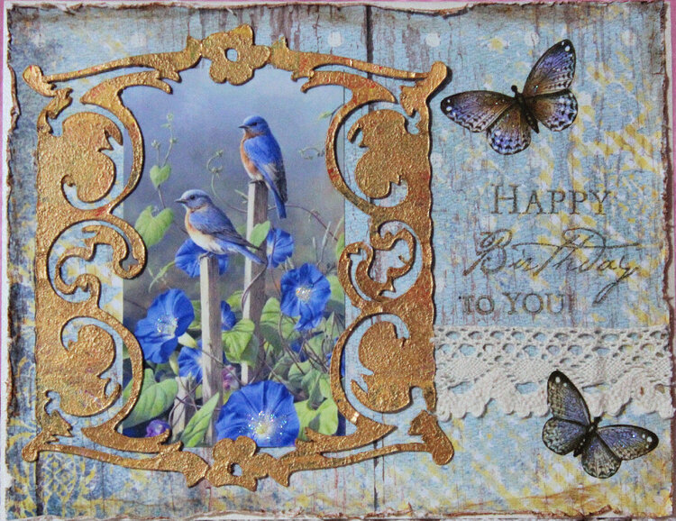 Bluebird Birthday card