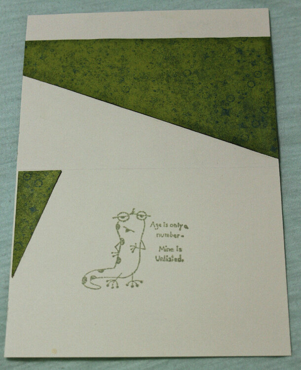 Folded Paper Birthday Card
