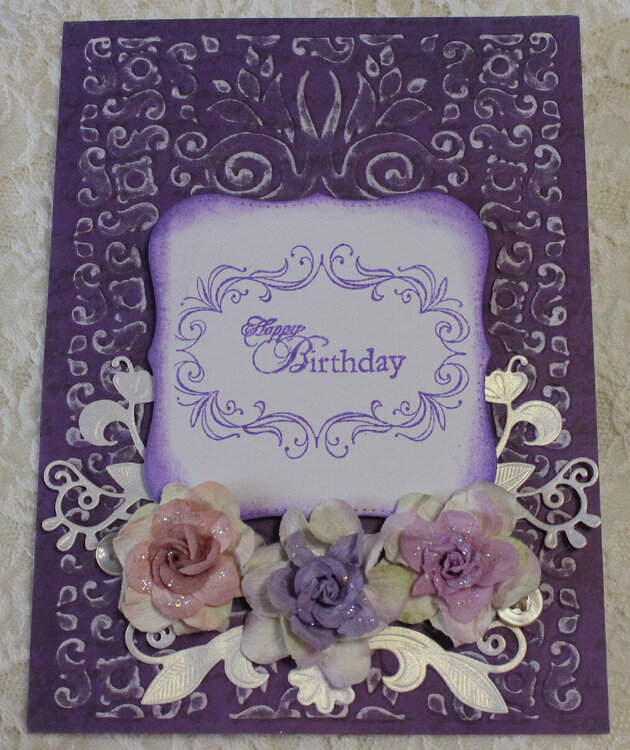 Purple Pleasure Birthday Card