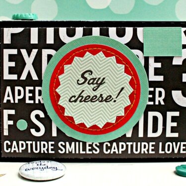 Say Cheese Altered Journaling Cards Holder