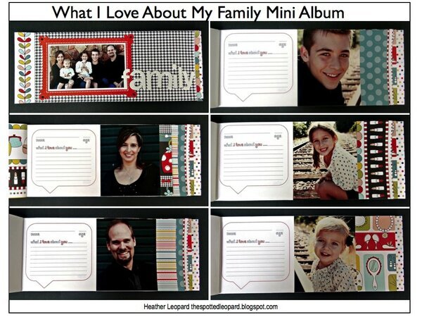 What I Love About My Family Mini Album