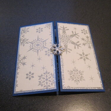 Silver tri-fold card #2 - front