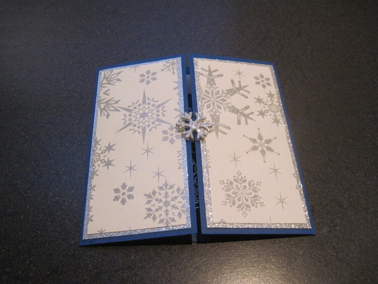 Silver tri-fold card #2 - front