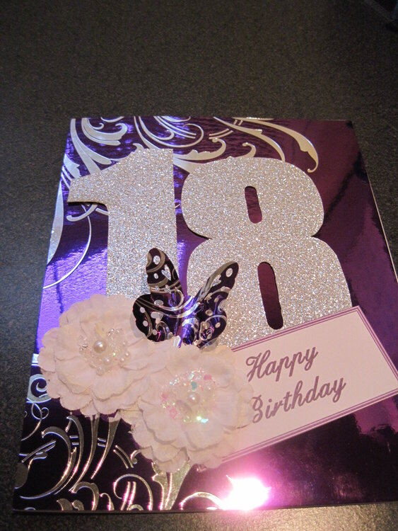 Granddaughters 18th birthday card