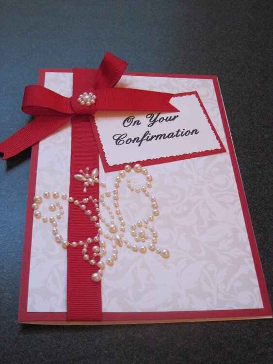 Confirmation Card for my Granddaughter
