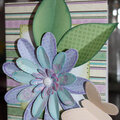 Purple Easter Card with flower
