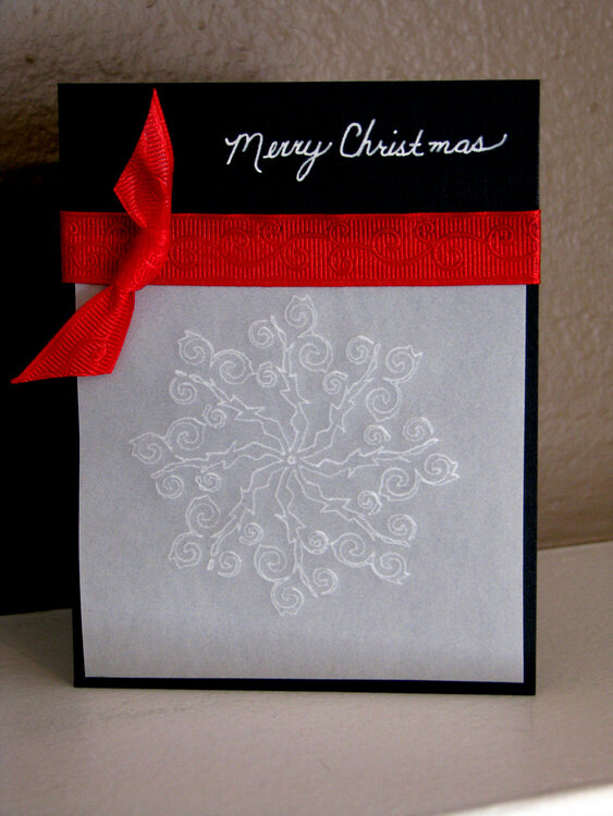 Embossed Snowflake Card