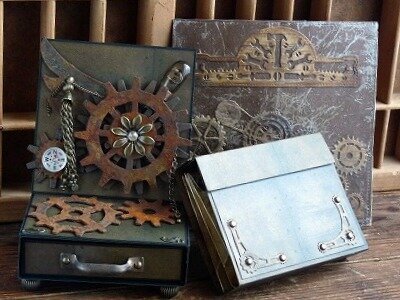 steampunk &amp;#12300;Card Case &amp;#65286; Easel Box Card &amp;#65286; Book card &amp;#12301;