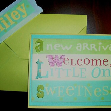 New Arrival Baby Card