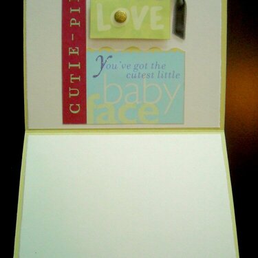 New Arrival Baby Card Inside