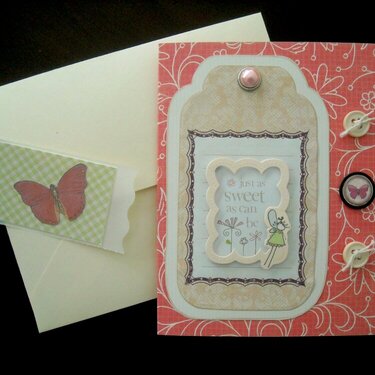 Sweet Little Girl Card